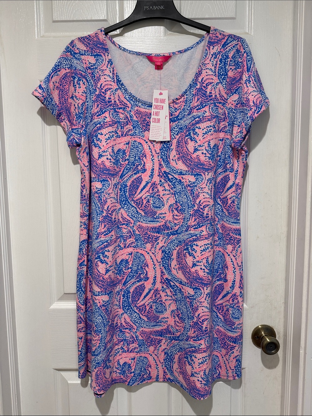 Lilly Pulitzer Pink and Blue Mini Dress